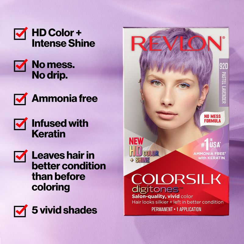 Revlon ColorSilk Digitones Permanent Hair Color with Keratin - 4.4 fl oz, 5 of 13