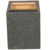 Q Power 10" Single Heavy Duty Vented Square Subwoofer Sub Enclosure Box (2 Pack) - 2 of 4
