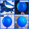 PartyWoo Balloons Royal Blue Dark Matte 18 12 10 5 Inch 142 pcs - 2 of 4