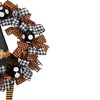 Northlight Witch with Bows and Ornaments Halloween Wreath - 24" - Orange and Black - Unlit - 4 of 4