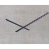 Metal and Wood Spencer Industrial Wall Clock with Chalk White - StyleCraft: 35.5" Analog, Indoor Use, No Battery Included - 3 of 3