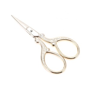 Unique Bargains Women Embossed Scissors Eyebrow Trimmer Scissors 1Pc - 1 of 3