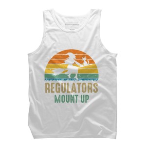 Men's Design By Humans Regulators Mount Up Halloween Witch By RedBirdLS Tank Top - 1 of 3