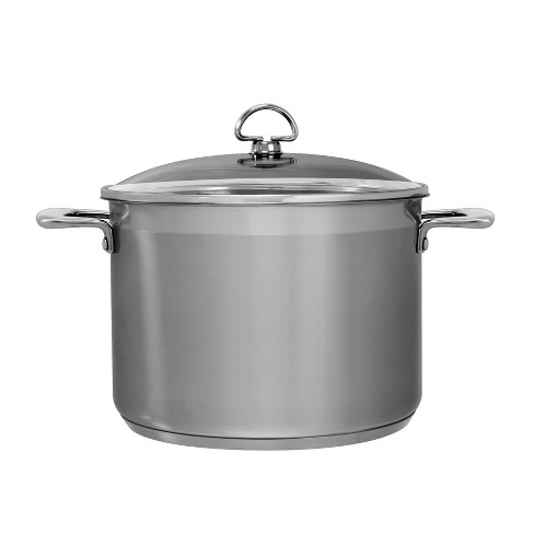 Chantal Induction 21 Steel 8 Quart Stock Pot With Pasta-steamer
