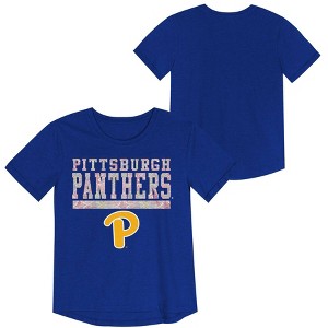 NCAA Pitt Panthers Girls' Foil T-Shirt - 1 of 3
