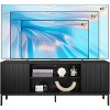TV Stand, Mid Century Modern TV Table, Entertainment Center with Cord Management for Media Furniture, TV Cabinet with Storage for Living Room - 4 of 4