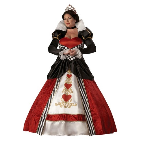 Adult Plus Size Alice In Wonderland Queen Of Hearts Halloween Costume 2x Target