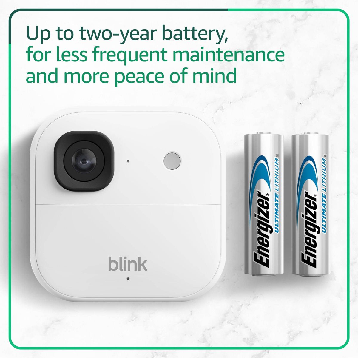 Blink Outdoor 2K+ Wireless Smart Security Camera, 2K Video Resolution, Enhanced Audio, Sync Module Core Included. 2 Camera System - White - thumbnail 7