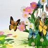 Wrapables 3D Pop Up Floral Greeting Card, Flower Bouquet Card for Mother's Day, Birthday, Anniversary, All Occasions, Butterflies - 3 of 4