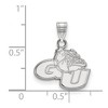 Black Bow Jewelry 14k White Gold Gonzaga Bulldogs NCAA Small Pendant - 2 of 3