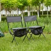 DSVIMOY Outdoor Portable Chairs, 2-piece Folding Outdoor Chair with Storage Bag, Portable Chair for Outdoor Camping, Gray, 19.3"*15.35"*30.5" - 4 of 4