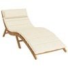 vidaXL Sun Lounger Cushion Cream - 3 of 4