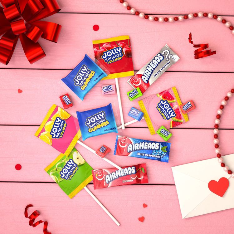 Jolly Rancher and Airheads Assorted Sugar Valentine's Day Candy - 23 ...