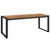 vidaXL Patio Table with U-shaped Legs 78.7 in.x35.4 in.x29.5 in. Solid Wood Acacia - 2 of 4