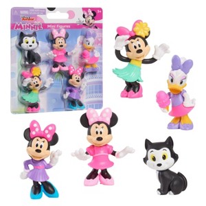 Disney Junior Minnie Mouse Mini Figures 5‑Pack – Minnie (3 Looks), Daisy Duck & Figaro – Collectible Action Figures for Kids Ages 3+ - 1 of 4
