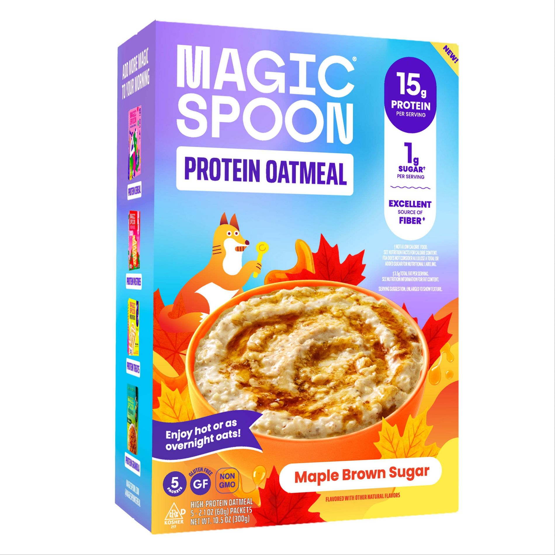 MAGIC SPOON Maple Brown Sugar Oatmeal - 10.5oz/5ct
