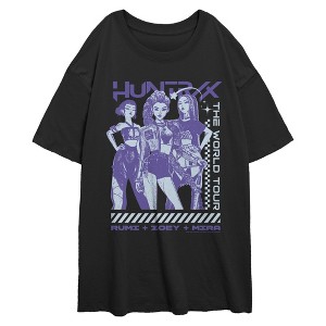 Juniors KPop Demon Hunters Rumi Zoey Mira Tour Logo T Shirt - 1 of 4