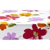 TAG Springtime Floral Red Orange Yellow Flower Cotton Tablecloth, 84"L x 60"W - 2 of 3