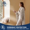 Heated Blanket Electric Throw - Thick Striped Flannel Electric Blanket - 4 of 4