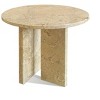 PAGED Modern Luxury Natural Marble Round Coffee Table for Living Room,Stylish Desigh Real Marble Center Table Tea Table End Table - 2 of 4