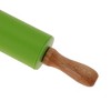 Unique Bargains Rolling Pin Small Silicone Solid Wood 1 Pc - 4 of 4
