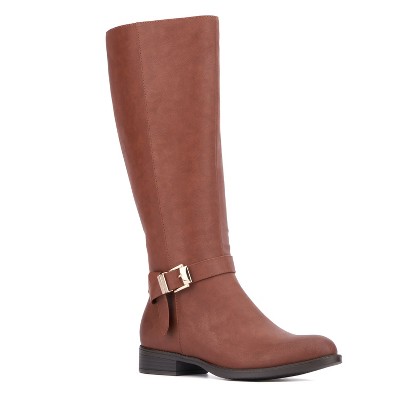 New York & Company Women's Eleanor Tall Boots - 9, COGNAC