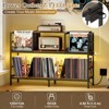 MOEPISY Record Player Stand with Power Outlets, Turntable Stand Cabinet Holds 350+ Vinyl Records - 3 of 4