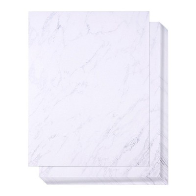 48-Sheets Marble Stationery Paper, Letter Size (8.5" x 11")