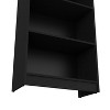 Vynxaria 5-Shelf Bookcase: Matt Gray & White, Expansive Storage for Books & Decor, Compact Design - 3 of 4