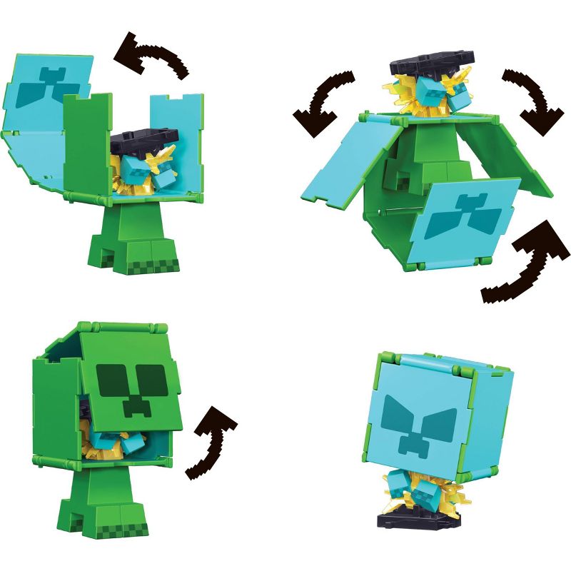 Minecraft Creeper to Charged Creeper Flippin&#39; Figs Action Figure, 5 of 8