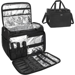 Professional Hairdressing Bag with 4 small bag, Toiletry Travel Bag, Cosmetics Beauty Hairdresser Bag with Shoulder Strap, Hair Makeup Salon - 1 of 4