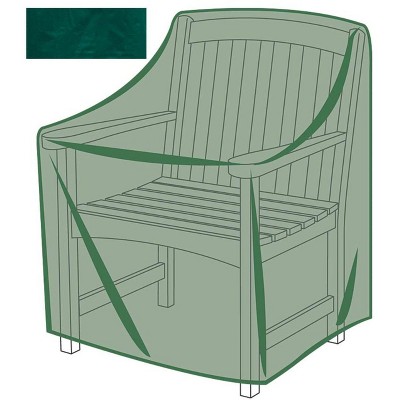 All-Weather Green Polyester Armchair Outdoor Furniture Cover