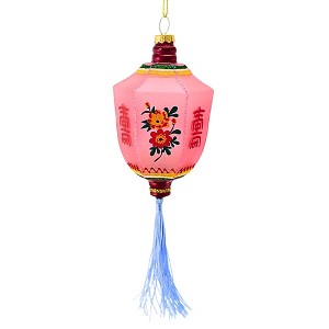 Cody Foster 8.0 Inch Chinese Lantern Christmas Tree Ornament , Christmas Decor Tassels Lantern (1PC) - 1 of 4