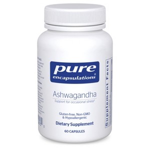 Pure Encapsulations Ashwagandha - Supplement for Thyroid Support, Joints, Adaptogens, Focus, and Memory - 1 of 4