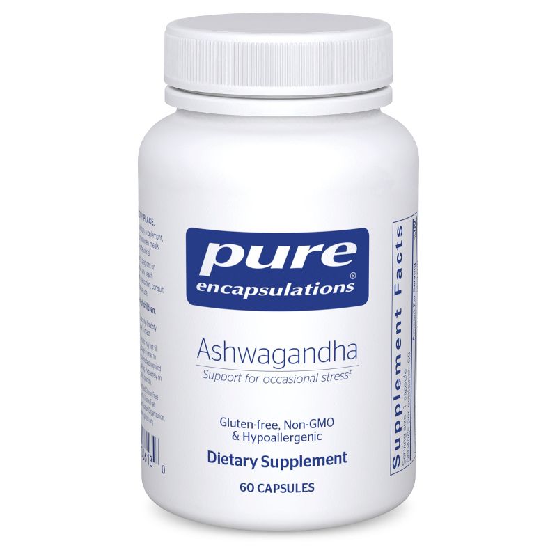 Pure Encapsulations Ashwagandha - Supplement for Thyroid Support, Joints, Adaptogens, Focus, and Memory, 1 of 10