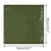 Elerevyo Women's Solid Satin Scarves Small Square Neck Scarf Neckerchief 19.7"x19.7" - 3 of 4