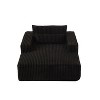 75-Inch Corduroy Upholstered Sofa Lounger - Ready to Use, Soft Modern Sleeper for Indoor Living & Bedroom - 3 of 4