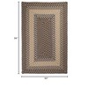 Colonial Mills Tiburon - Stone Blue 5 ft.x7 ft. Rectangle Rug Indoor/Outdoor 100% Polypropylene - 3 of 4