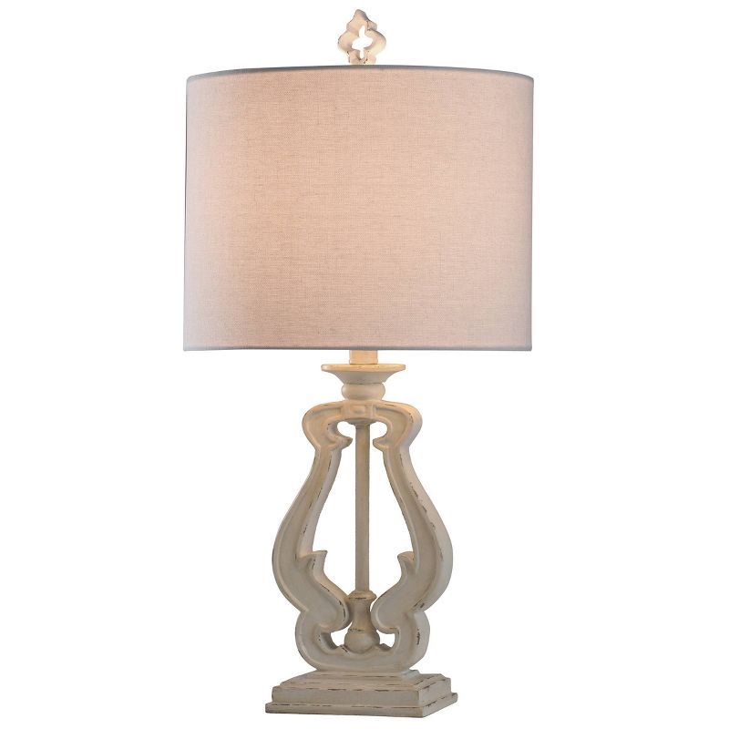 Robert Table Lamp Distressed White - StyleCraft, 3 of 7