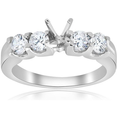 Pompeii3 3/4ct Real Diamond Engagement Semi Mount Ring Setting