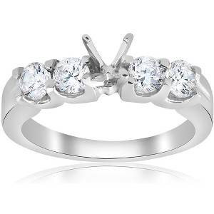 Pompeii3 3/4ct Real Diamond Engagement Semi Mount Ring Setting - 1 of 4