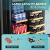 EUHOMY 24" Under Counter Dual Zone Bottle Cooler in Stainless Steel, Glass Door - 4 of 4