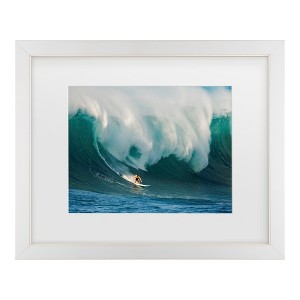 Trademark Fine Art - David H Yang Riding A Crashing Wave Matted Framed Art - 1 of 4