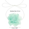 Unique Bargains Prom Wedding Adjustable Delicate Fabric Camellia Choker Necklace 82.68" - 2 of 4