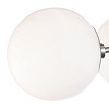 Mitzi Stella 3 - Light Semi-Flush Mount in  Polished Nickel White Shade - 3 of 4
