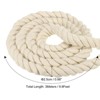 Unique Bargains Craft Railings Home Decor Tug of War Cotton Soft Elastic Washable Rope 1 Pc - 2 of 4