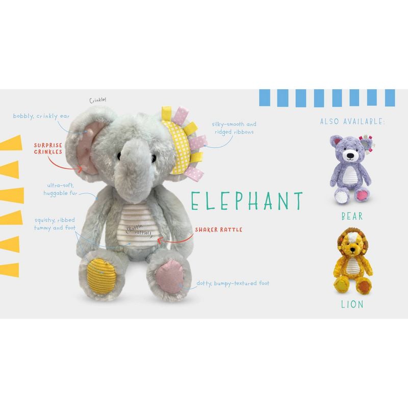 Make Believe Ideas Snuggables Plush Stuffed Animal - Elephant, 6 of 10