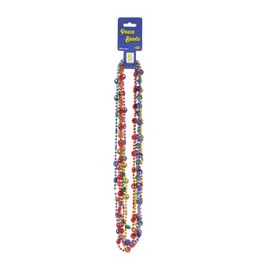 Beistle Peace Sign Beads, 33", (18/Pkg) Multicolored - 1 of 1