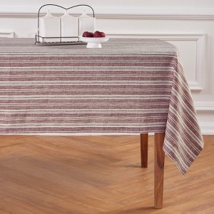 Solino Home Striped Linen Tablecloth | Chelsea Stripe - 1 of 4