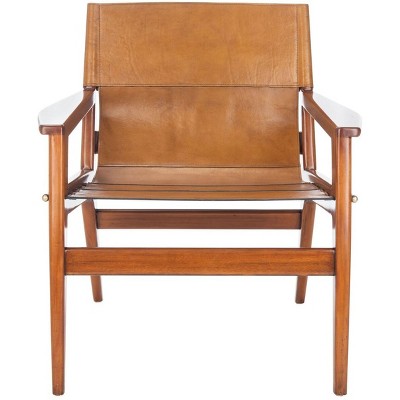 Culkin Leather Sling Chair - SFV9014 - Safavieh Couture
